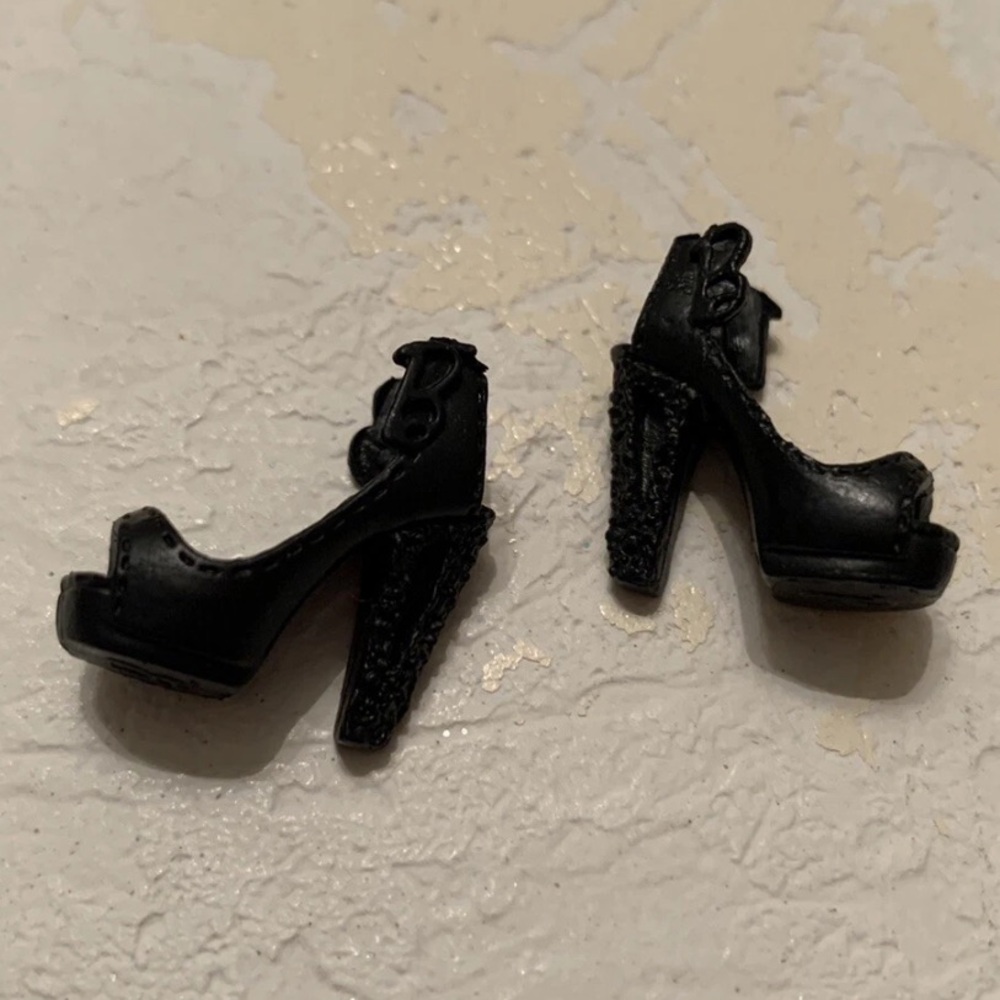 Barbie doll High heel studded ankle strap “B” heels